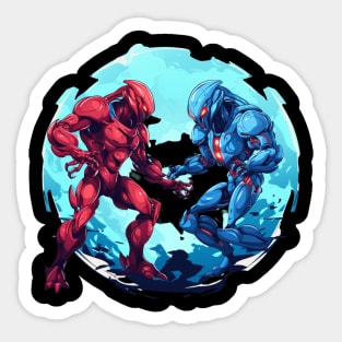 Alien Robots Sticker